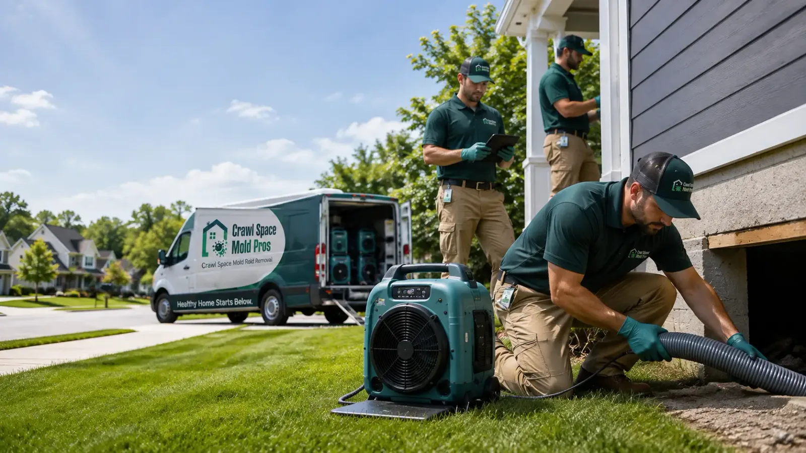 Crawl Space Mold Removal in Pewaukee, WI